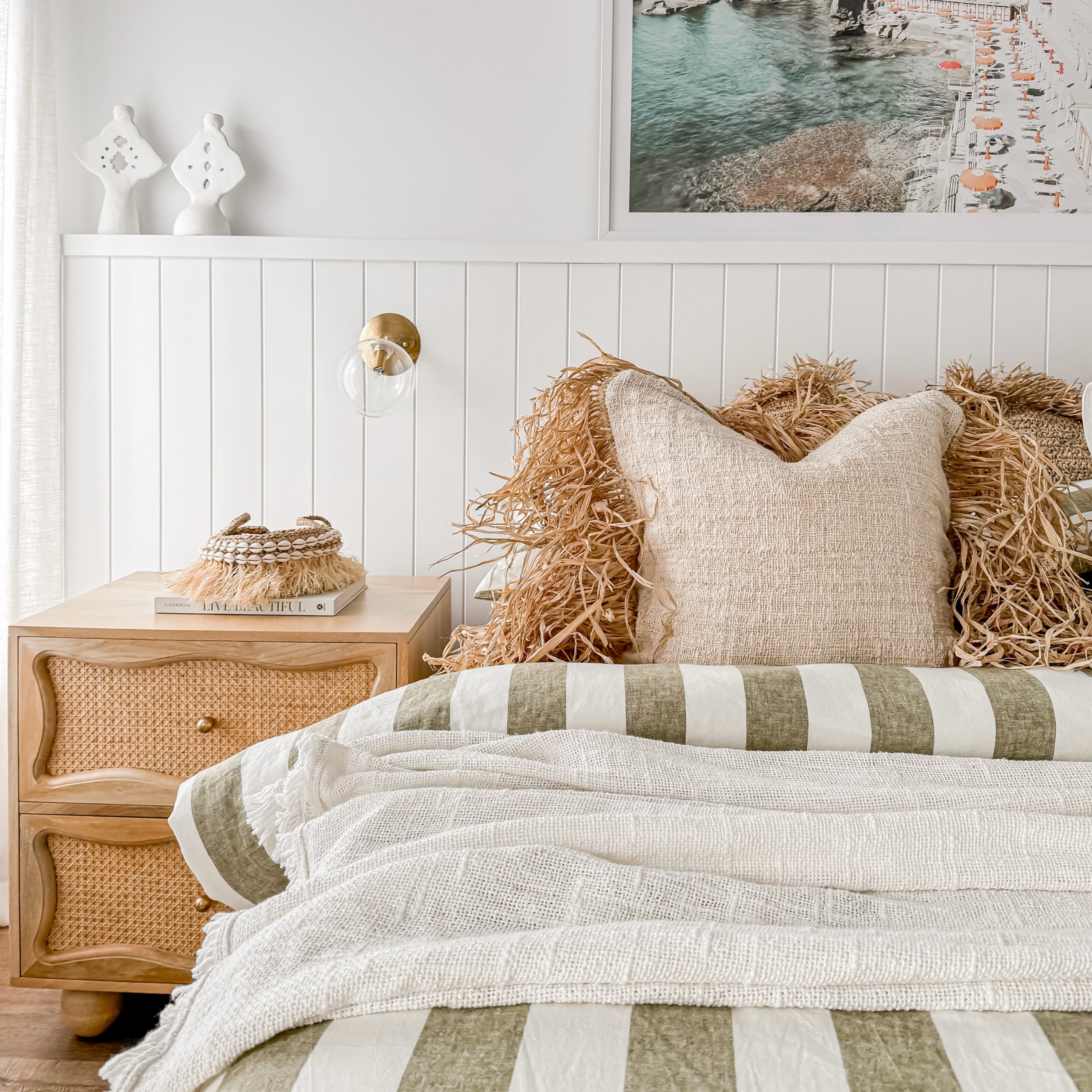 Hanna | Linen Raffia Cushion