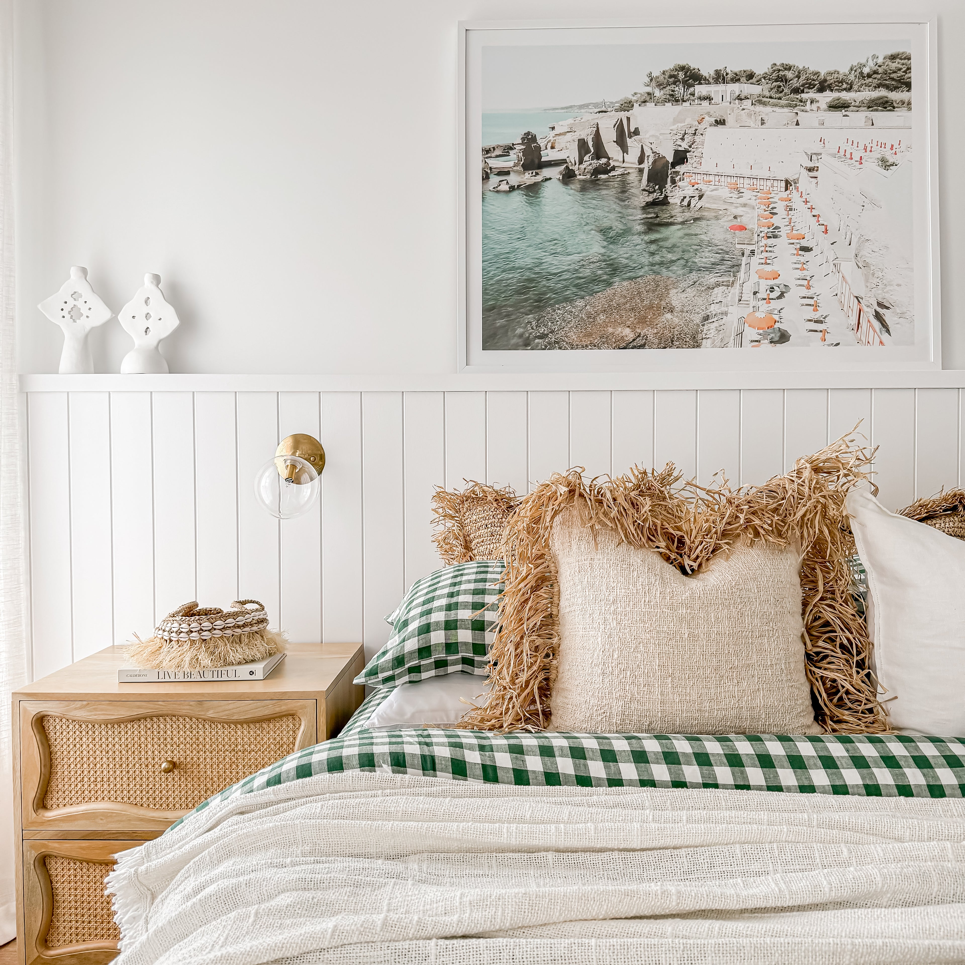 Hanna | Linen Raffia Cushion