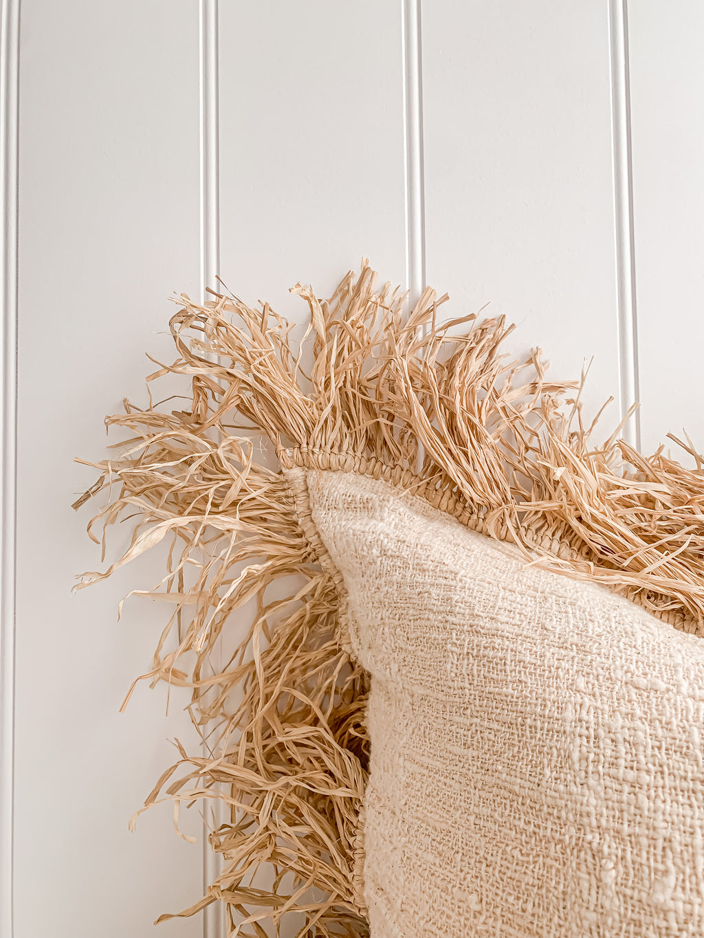 Hanna | Linen Raffia Cushion
