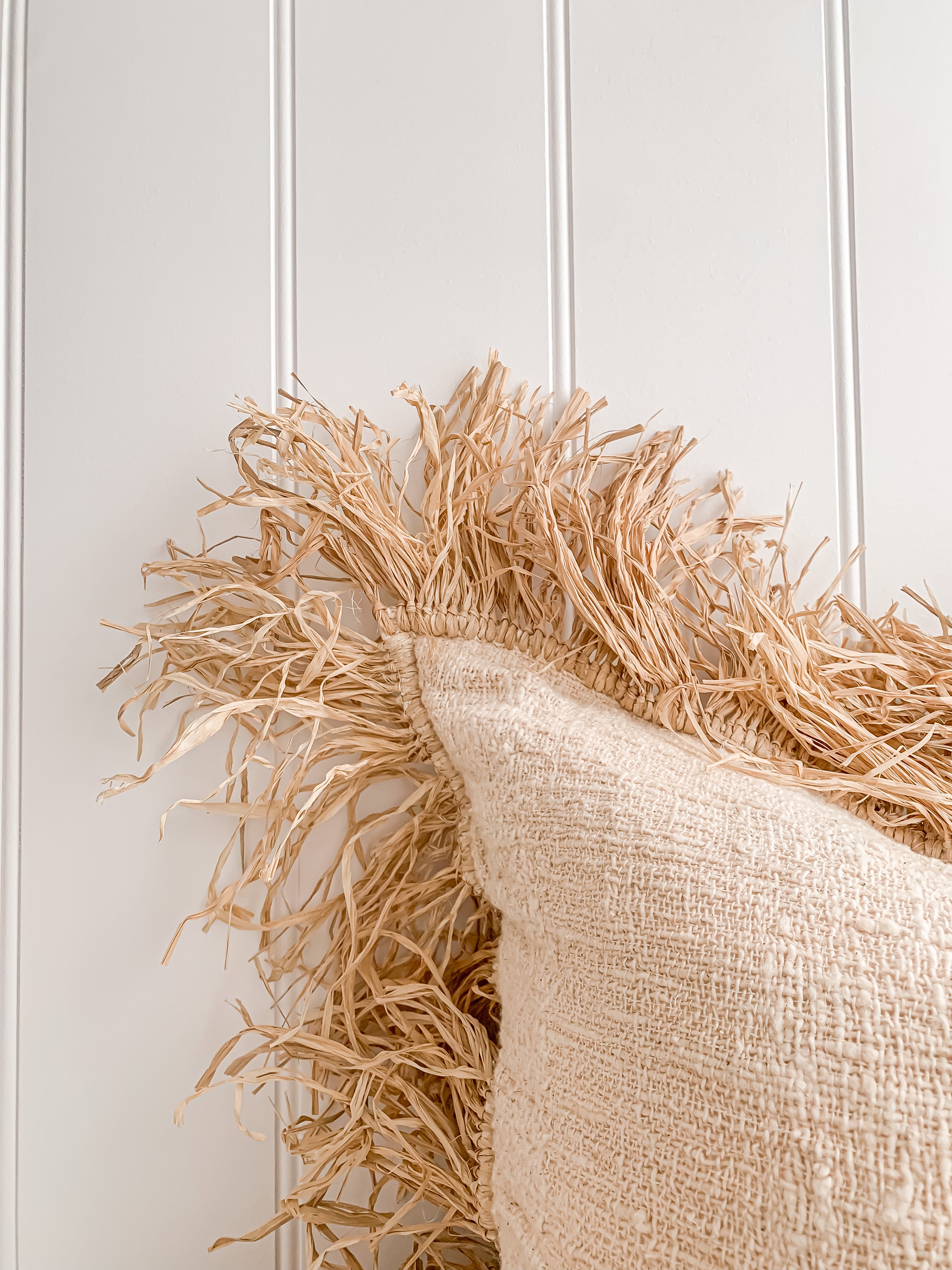 Hanna | Linen Raffia Cushion