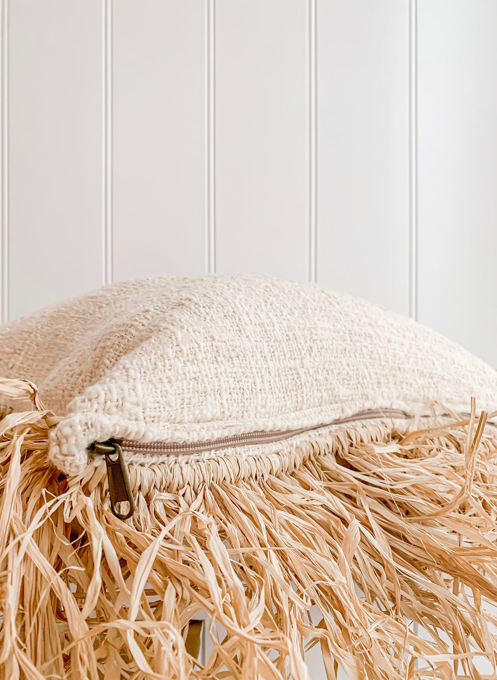 Hanna | Linen Raffia Cushion